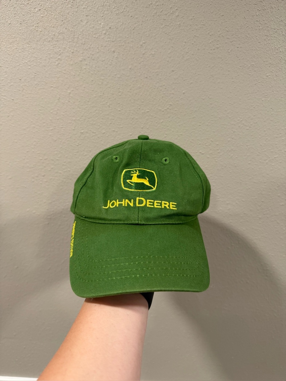 John Deere Green and Yellow Embroidered Logo Cap